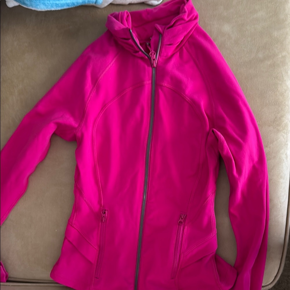 Lulu Lemon pink zip-up